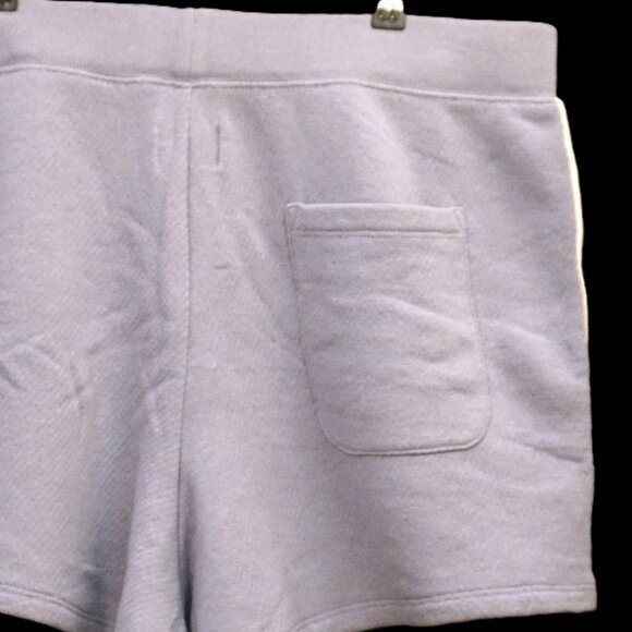 Madewell Lavander Shorts Terry Cloth White Side Strips Pull On Retro Women’s XXL - Picture 4 of 7